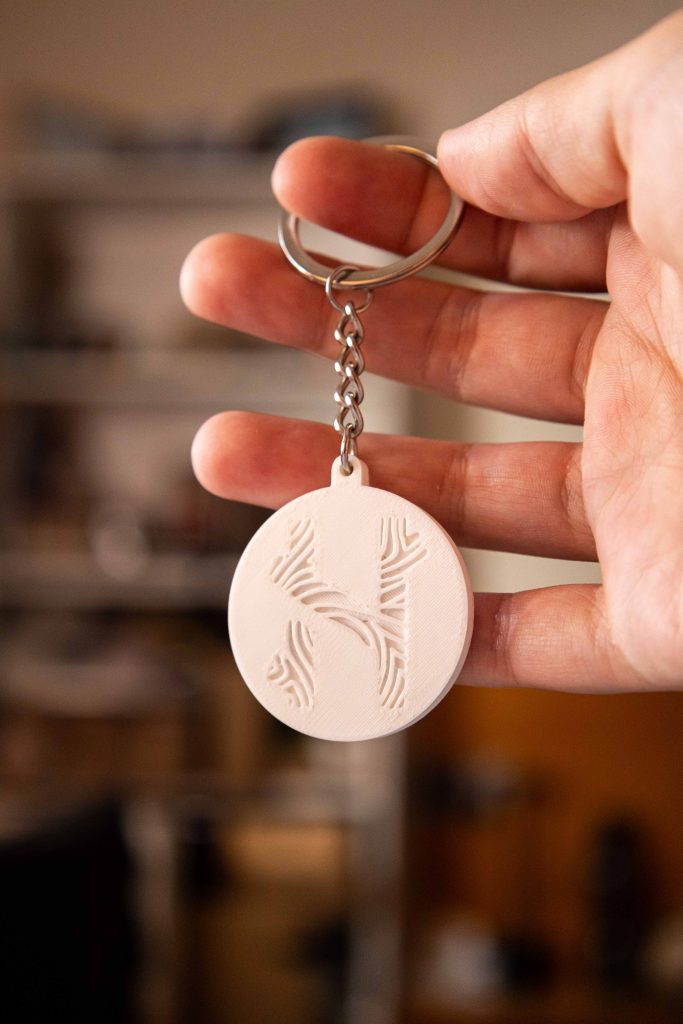 Porta-chaves Haja Madeira com NFC