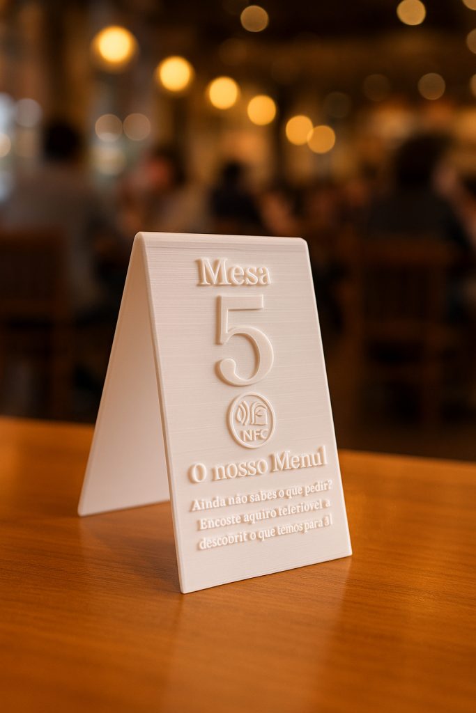 Placa de Mesa com NFC - Restauração