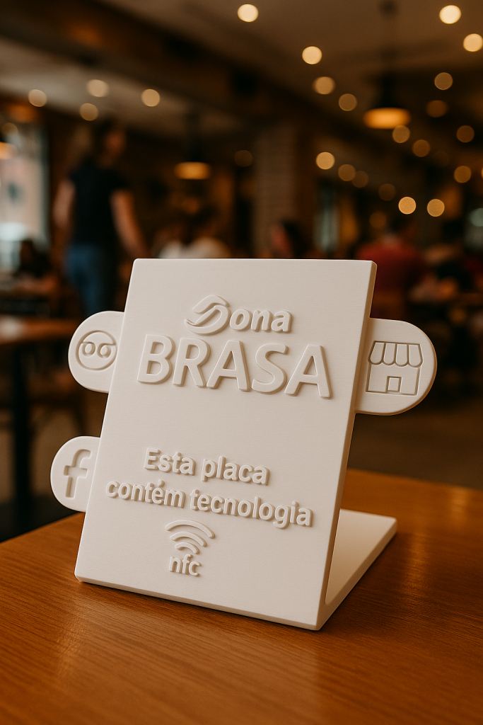 Placa Decorativa com NFC